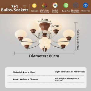 DGY | Retro Eye-protective Living Room Chandelier