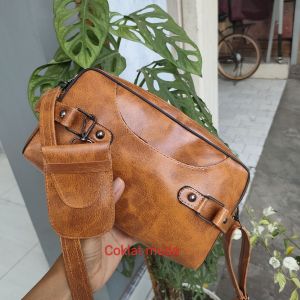 Hand Bag Classy Pouch Bag William Tali Panjang Bisa di Slempang