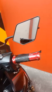 【FAST DELIVERY】Wind Wing V6 Rotating Side Mirror Alloy Stem Universal 14*9Cm Wide View Stealth FOLDABLE Side Mirror