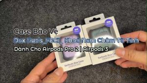 Ốp Case Vỏ Dux Ducis Dành Cho Airpods Pro 2 | Airpods 3 Khoá Thông Minh Từ Tính Chống Sốc Vân Carbon PECI Series