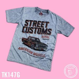 เสื้อยืดคอกลมแขนสั้น ผ้าTK พิมพ์ระบบ Sublimation นุ่ม สวมใส่ สบาย ระบายอากาศไม่ร้อน ( รหัสสินค้า TK 147 )