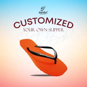 Sanduc Getah SR Perempuan Mix & Match Selipar Orange Warna Oren 2 - 6 warna