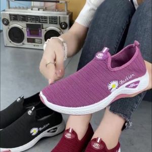 BONUS KAOS KAKI SEPATU WANITA SEPATU VIRAL MOTIF BUNGA MOTIF KEMBANG NEW COLOR 2023 SW50