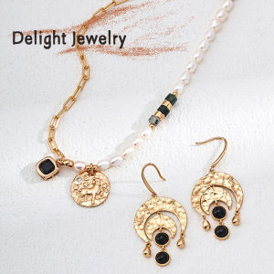 Silver 925 Bracelet For Women Agate 18K Gold Earrings For Women Luxury Design Jewelry Anniversary SK Jewellery Gift For Her