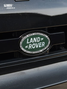 Applicable to 20-23 Land Rover Guard 110 Restoration Diamond-Embedded Front Label and Rear Label Tailgate Handle Diamond Decorative Car Sticker