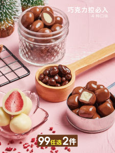 Choco Museo X Chocolate Museum Heart-Shaped Praline Chocolate with Almonds And Coffee Beans Yogurt Andraisins Flavored Snack