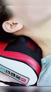 Gối Massage Hồng Ngoại Massage Cổ Vai Gáy 6 Nút Bấm Đa Chức Năng