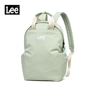 LEE กระเป๋าสะพายเดินทางกันน้ำสไตล์มินิมอลสำหรับกระเป๋านักเรียนหญิงกระเป๋าโรงเรียนวิทยาลัยนักเรียนของเด็กผู้หญิงวัยรุ่นเกาหลีกระเป๋าเป้สะพายหลังหนังสือขนาดกลางใส่ได้ทุกวัน