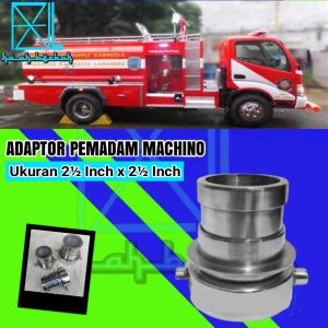 Adaptor Pemadam Machino Drat Dalam Male Cowo Ukuran 2½ Inch x 2½ Inch