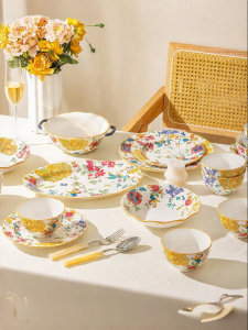 mornenjoy | Aesthetic Wedding New Home Gift Ceramic Dinnerware Set