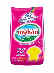 bột giặc Mỹ hảo hương hoa bịt 6kg đậm đặc hương thơm dịu mát kháng khuẩn đánh bay nhanh mọi vết bẩn cho áo quần sạch bóng trắng sáng hương thơm dài lâu