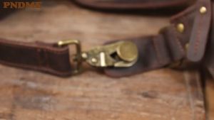 Retro Multifungsi Tas Dada Pria Kulit Asli Kulit Sapi Crazy Horse/ Tas Bahu Kecil