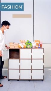 CLUB Plastik Furniture - FASHION Triple Alfa Susun 2 dan 3 - Meja Rak TV - Lemari Pakaian Serbaguna