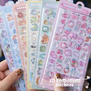 3D Crystal Relief Animal Cute Kids Stickers
