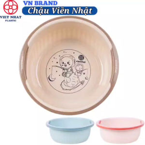 Thau Chậu Viền Nhật Nhựa VIỆT NHẬT - Nhỏ vừa to - Tắm bé lau nhà giặt đồ - 2330/1/2/3/4