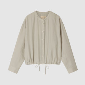 ICICLE | Sand-washed Textured Silk Patterned Long-sleeve Blouse