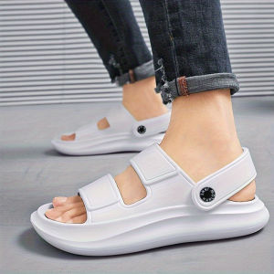 Casual Mens Sandals Summer Trendy Outdoor Wear Thick Bottom Beach Anti-slip Wear Resistant Driving Outdoor Dual-purpose Slippers