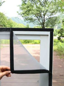 Self-Installation Encrypted Anti-Dust Window Screen Magic Tape Insect-Proof Invisible Fly Screen for Small Flying Insects