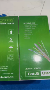 Cáp mạng APTEK UTP CAT.6 305m - Hàng Chính Hãng