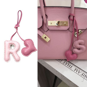 Customizable R S T W Leather Keychain: A Perfect Handmade Accessory for Women