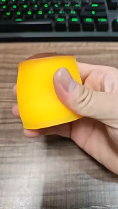 (Super Fan Toy Store) Crunchy Peanut Building Block Squishy Super Soft Handmade Food Play Fidget Toy ASMR Stress Relief Squeeze Ball