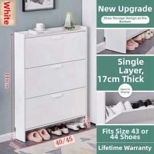 MOLORE | Economic Narrow Shoe Cabinet 17cm