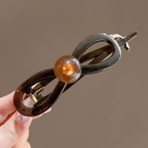NING ZHOU | Elegant Twisted Bead Hair Clip