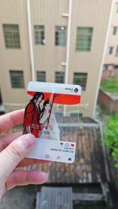 Tian Guan Ci Fu Xie Lian Hua Cheng Acrylic Transparent Card Photo Props Diy Card Anime Peripl Cute Heaven s Blessing Collectible Ornaments Holiday Gift Toy