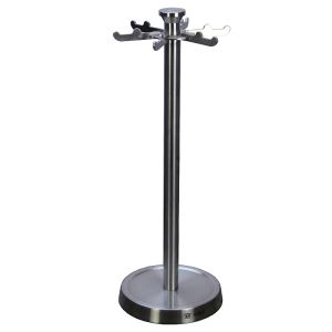 Thickened Heavy Duty Food Grade 304 Kitchen Utensil Holder Spoon Pan Rack Rotating Storage Organizer Stainless Steel Countertop