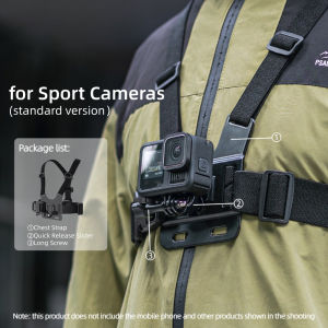 Quick Release Chest Strap Bracket Holder for DJI Action 6/5 Pro/4/3 GoPro 13/12 Osmo Nano Insta360 POV Sport Camera Accessories