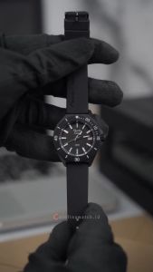 Jam Tangan Wanita Alexandre Christie Sport AC 8693 LDRIPBABA Black Dial Black Rubber Strap