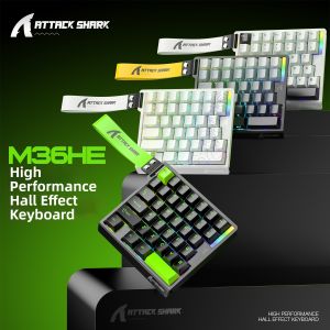ATTACK SHARK | Single-Handed Magnetic Switches RGB Game Delta Keyboard