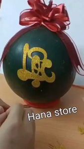 Bộ hình Rồng Phượng kèm bộ chữ thư pháp bằng xốp nhũ kim tuyến dán mẹt quạt dưa hấu và trang trí Tết