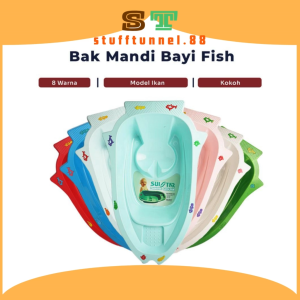 Bak Mandi Bayi Gambar Fish Kokoh Baby Bath Tub.Tempat Mandi Bayi