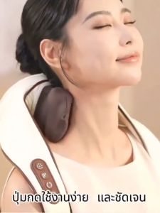 【รับประกัน 5 ป】 เครื่องนวดคอ 14D เลียนแบบคนจริง การนวดจำลอง  ควบคุมอุณหภูมิอัจฉริยะ Smart Electric Neck Massage เครื่องนวดคอบา เครื่องนวดหลัง คอ เครื่องนวด ที่นวดไฟฟ้า นวดคอใหล่ ที่นวดหลังไหล่