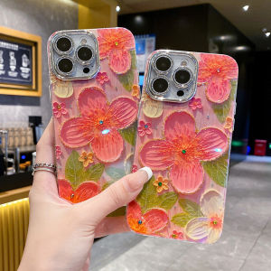 Luxury Fashion Phone Cases: Geometric Flower Design & Shockproof iPhone Covers