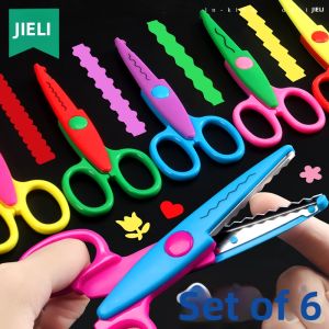 QIFUXING | DIY Craft Scissors Set Wavy Edge Pinking Shears Zigzag Blade
