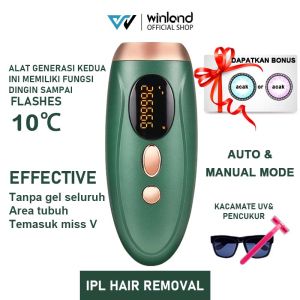 Winland IPL Laser Hair Removal Perontok Bulu Permanent Alat Penghilang bulu TANPA SAKIT 999999 FLASH GARANSI 1TAHUN(Garansi 1 tahun/COD)beli 1 gratis 1