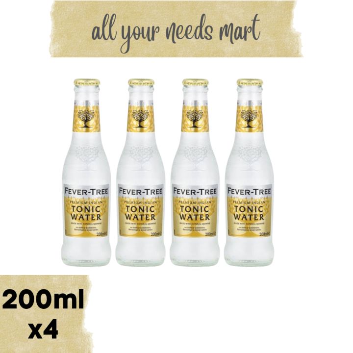 FeverTree • Premium Indian • Tonic Water • 200ml x4 Lazada PH