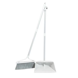 Miaojie Broom And Dustpan Set Soft Bristle for Home Use Non-Stick Hair Combination Plastic Floor Cleaning Tools Sweeper