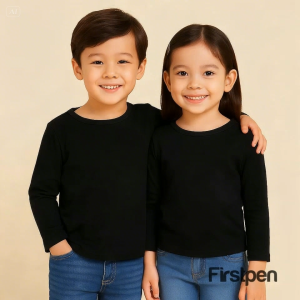 Kaos Manset Anak Polos Lengan Panjang