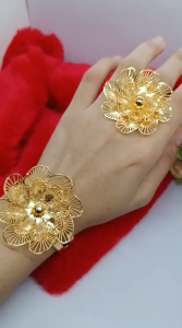 Set Gelang Kendari Free Cincin Motif Terbaru Lapis Emas 24k Xuping Gold