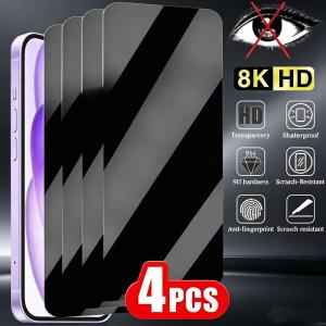 1-4PCS Tempered Glass for Xiaomi Redmi Note 15 14 13 Pro 5G 12 11 10 11S 10S 15C 14C 13C 12C 10C Privacy Screen Protector Film