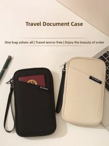 New Multi-Functional Document Bag Passport Protective Cover Ticket Holder Travel Boarding Pass Storage Pouch Personal Card Holder