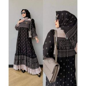 GAMIS SYARLA SET HIJAB SEGI 4
