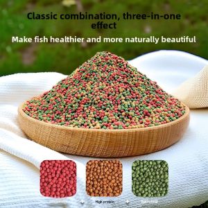 MONLEYTA | Color Enhancing Fish Food For Koi And Ornamental Fish Large Medium Small Granules Clear Water Fish Feed Manlieta Brand