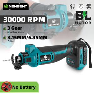 NEWBENY 3 Gears Brushless Electric Drywall Cut Out Tool Cutting Woodworking Drywall Sheetrock Tools For Makita Battery Pin