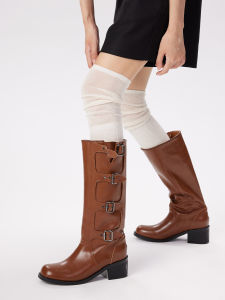 ถุงเท้าข้อสั้นสีขาว YANGMA สำหรับผู้หญิง ถุงเท้าข้อสั้นฤดูใบไม้ร่วง/ฤดูหนาว ถุงเท้าข้อสั้นสีขาว ถุงเท้าข้อสั้นแบบยาว ถุงเท้าข้อสั้นแบบลำลอง