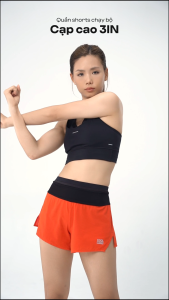 [CHỈ 18-23.2 TẶNG TẤT CỔ TRUNG][NTOxCoolmate]Quần short thể thao nữ chạy bộ cạp cao 3inch co giãn thấm hút - Coolmate Women