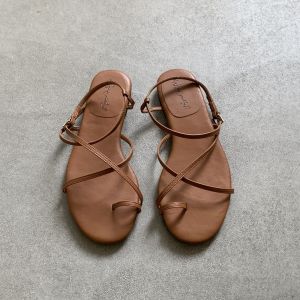 Fairy Style Dress Matching Flats Toe Ring Sandals Slippers Women Summer Wear
